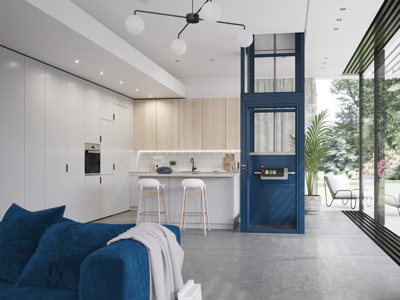 Wide range platform lifts