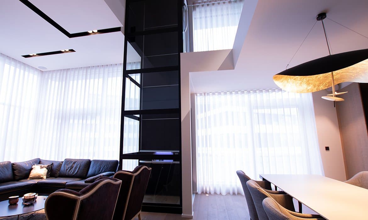 Lift for duplex apartment