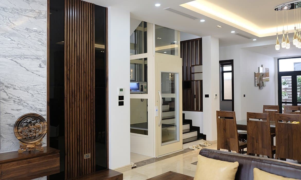 Compact home lifts with small footprints
