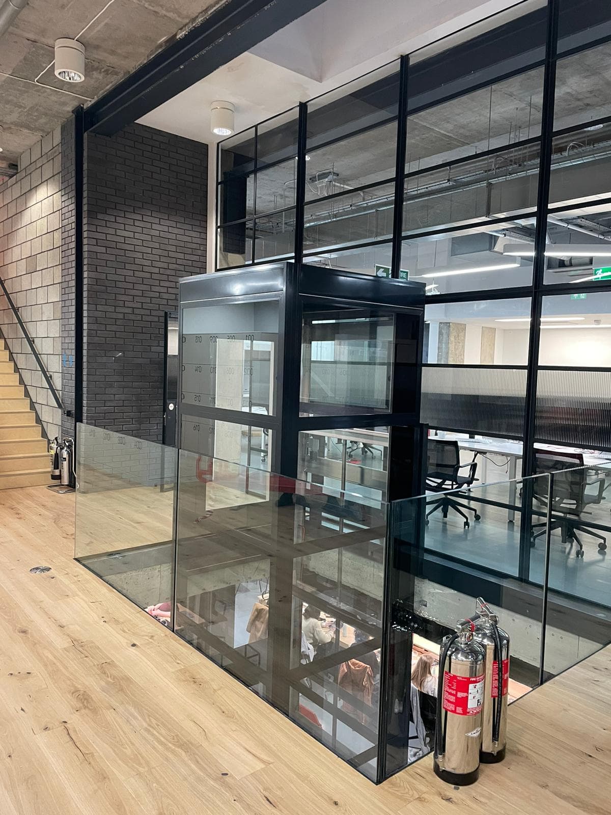 London office lift roof