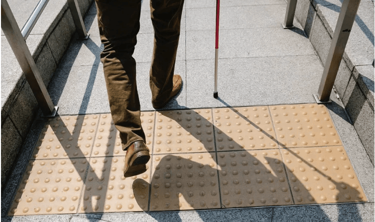 Tactile paving for business accessible
