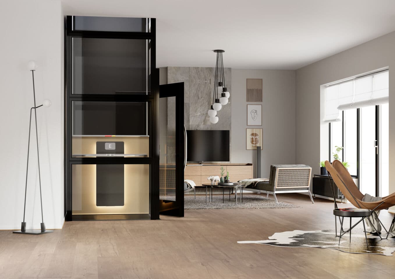 Cibes home lift explaining the home lift space requirements in the UK