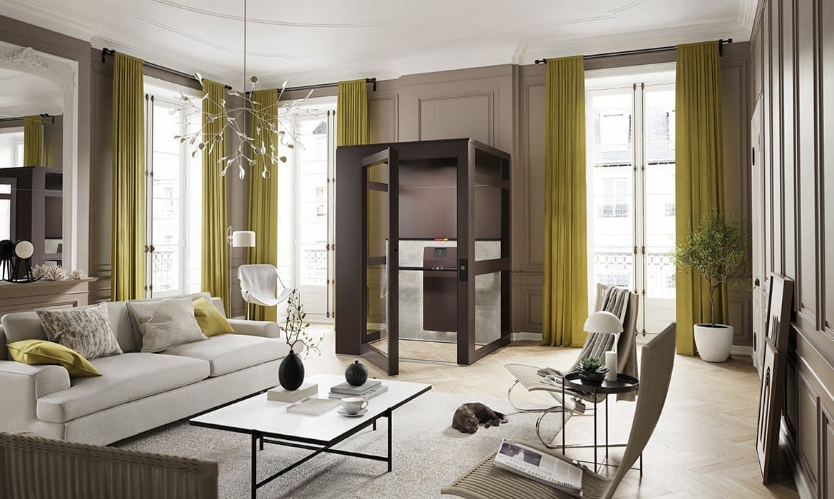 Ascensor casero en apartamento parisino